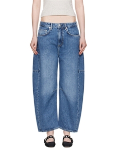 Синие джинсы Charlie длиной до щиколотки Barrel Rag & bone