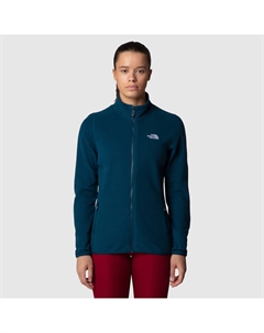 Женская флисовая кофта Glacier 100 с застежкой-молнией, зеленый The north face