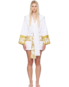 Белый халат «I Heart Baroque» Underwear Versace