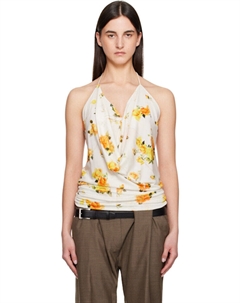 Белая и оранжевая розовая кофточка Acne studios