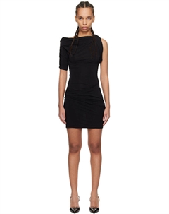 Черное мини-платье The Drapeado Jacquemus