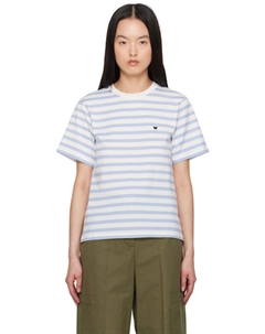 Футболка Satrapo сине-белая Weekend max mara