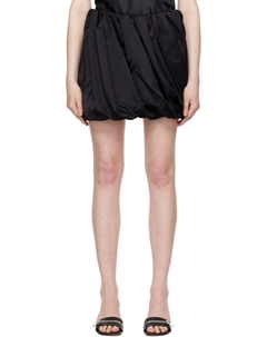 Черная мини-юбка с подвернутым подолом Jw anderson