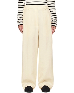 Брюки бежевого цвета с широкими штанинами Cordera