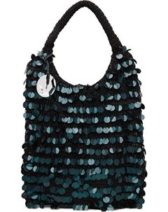 Синяя сумка с пайетками Jw anderson