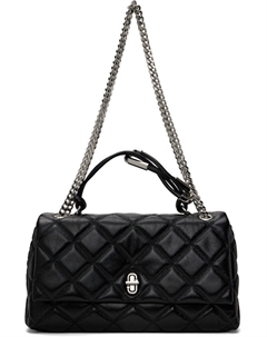 Черная сумка-трансформер на плечо «The Quilted Dual Convertible» Marc jacobs