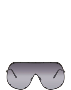 Черные солнцезащитные очки Hollywood Shield Rick owens