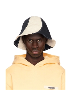 Панама цвета «Le Bob Gelato» цвета «Off-White & Navy» Jacquemus