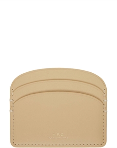 Визитница бежевого цвета Demi-Lune A.p.c.