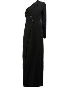Ann demeulemeester платье на одно плечо с двубортным дизайном 38 черный Ann demeulemeester