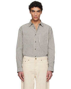 Черная и кремовая рубашка Malo Overshirt A.p.c.