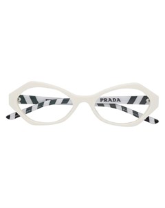 Очки в овальной оправе Prada eyewear