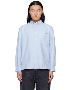 Синяя рубашка с логотипом Mateo A.p.c.