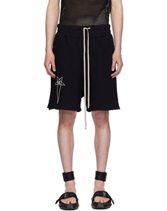 Черные шорты Champion Edition из французского трикотажа Rick owens