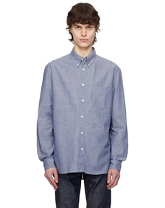 Синяя рубашка Edouard Brodé A.p.c.