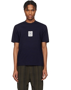 Футболка с логотипом Blue Jersey C.p. company