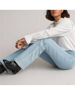 Джинсы буткат из биохлопка синий Laredoute