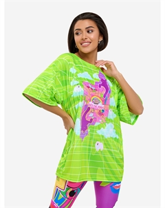 Футболка женская OVERSIZE T- shirt JOY "Green", Зеленый Bona fide