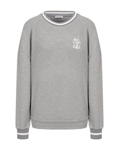 Свитшот из вискозы и хлопка Brunello cucinelli