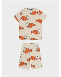 Пижама с принтом "рыбы" Sanetta