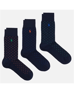 Комплект носков Basic Dot Crew 3-Pack Polo ralph lauren