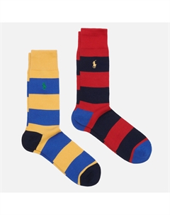 Комплект носков Rugby Sripe 2 Crew 2-Pack Polo ralph lauren