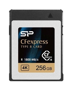Карта памяти CFexpress 256 ГБ, 1800 МБ/с, SP256GBCFEB21V10, 1 шт., без адаптера Silicon power