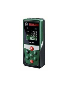 Лазерный дальномер Bosch PLR 30 C, 2 класс лазера, 635нм, луч красный