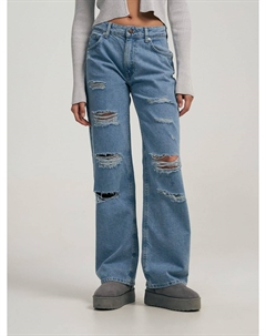 Широкие джинсы с разрезами Твое