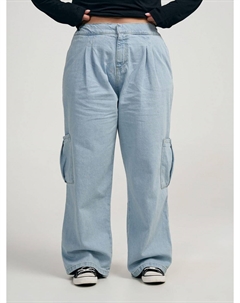 Джинсы карго Plus Size с боковыми карманами Твое