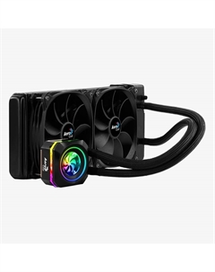 Жидкостное охлаждение Pulse L240 для Socket 115x/2066/2011/2011-3/1356/1366/775/AM4/AM3/AM3+/FM1/AM2+/FM2/FM2+, 400Вт, 2x120мм, RGB LED Aerocool