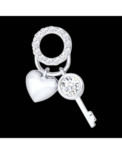 Подвеска из серебра с фианитами Sokolov