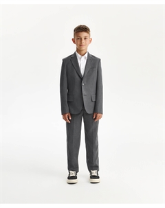 Пиджак текстильный для мальчика серый Gulliver