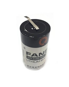Батарейка Fanso ER34615H/T Li-SOCl2 батарея типоразмера D, 3.6 В, 20 Ач, плоские радиальные выводы, Траб: -55...85 °C