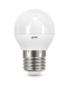 Лампа LED E27, шар, 7Вт, одна шт. Gauss