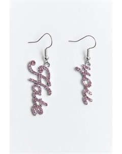 Серьги в виде надписи со стразами Befree