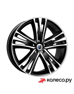 Литой диск Атлас (КС661М) 8.5x20/5*120 D74.1 ET46 Алмаз-черный Кик