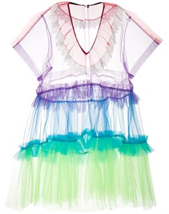 Facetasm прозрачное платье миди 1 разноцветный Facetasm