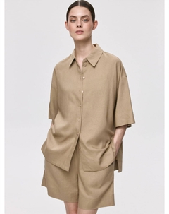 Рубашка из вискозы и льна Sela