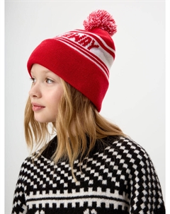 Шапка из смесовой шерсти с помпоном детская Sela