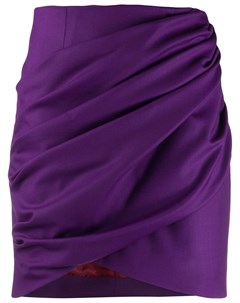 Sara battaglia юбка мини с драпировкой 38 фиолетовый Sara battaglia
