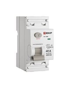 УЗО PROxima ВД-100N 40А 2P тип A 30 мА 6 кА (E1026MA4030) Ekf