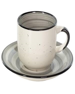 Пара чайная Графитовый бриз 2 пр., 260мл, керамика Hoisting