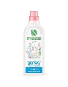 Средство чистящее для мытья полов, нежная чистота, 750мл Synergetic