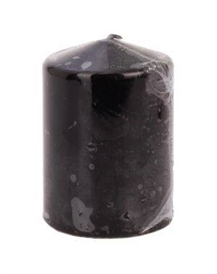 Свеча-столбик, 7х10 см, черный Антей кэнд