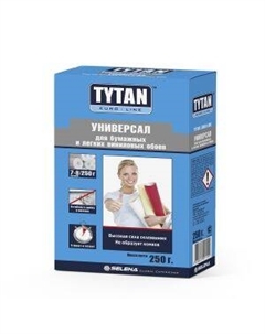 Клей для бумажных и легких виниловых обоев Euro-line Универсал без индикатора, 250 г Tytan