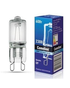 Лампа галогенная CAMELION, G9, CL, капсульная, 60Вт, 220В Litarc lig