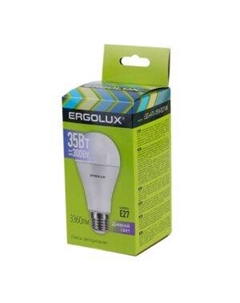 Лампа светодиодная ERGOLUX, E27, 35 Вт, 6500К, 180-240 В, груша Litarc li1