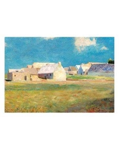 Картина на холсте PosterMarket Бретонская деревня, 70х110 см Тд постерм