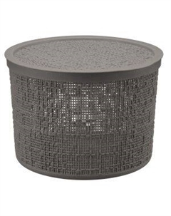 Коробка Idea Бязь с крышкой, D22 см, 4,5 л М-пластика